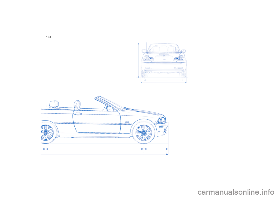 BMW 325CI CONVERTIBLE 2004 E46 Owners Manual 164 