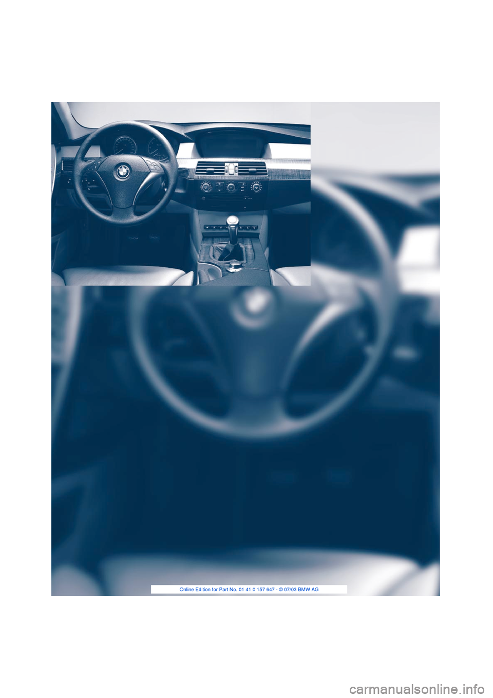 BMW 545I SEDAN 2004 E60 Owners Manual 
