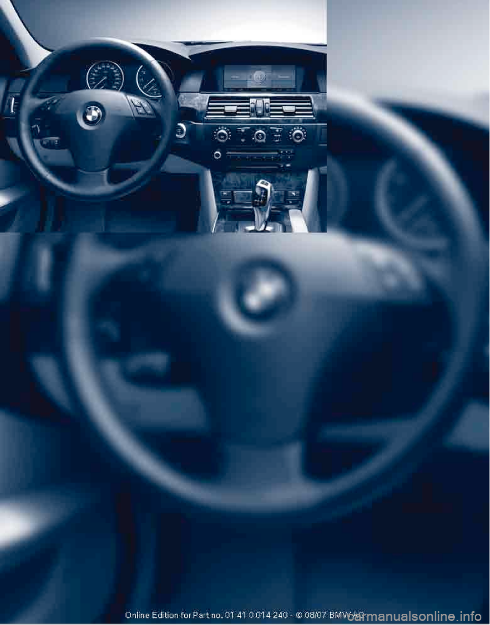 BMW 535XI SEDAN 2008 E60 Owners Manual 