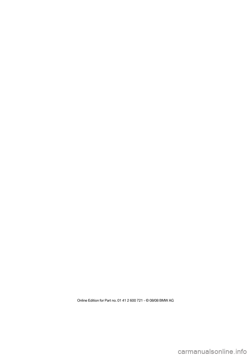 BMW 528I SEDAN 2009 E60 Owners Manual 