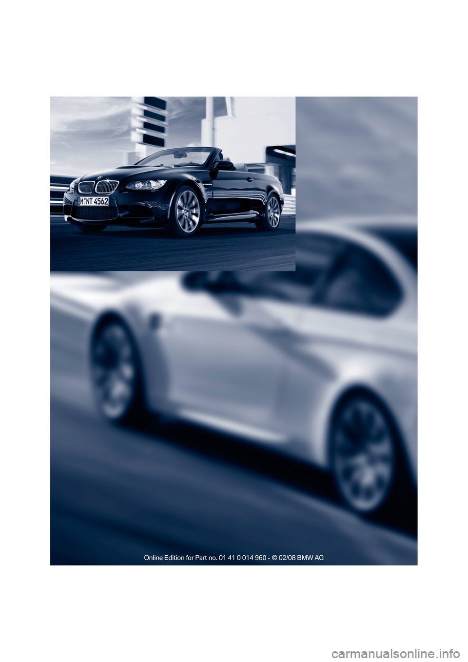 BMW M3 COUPE 2008 E92 Owners Manual 