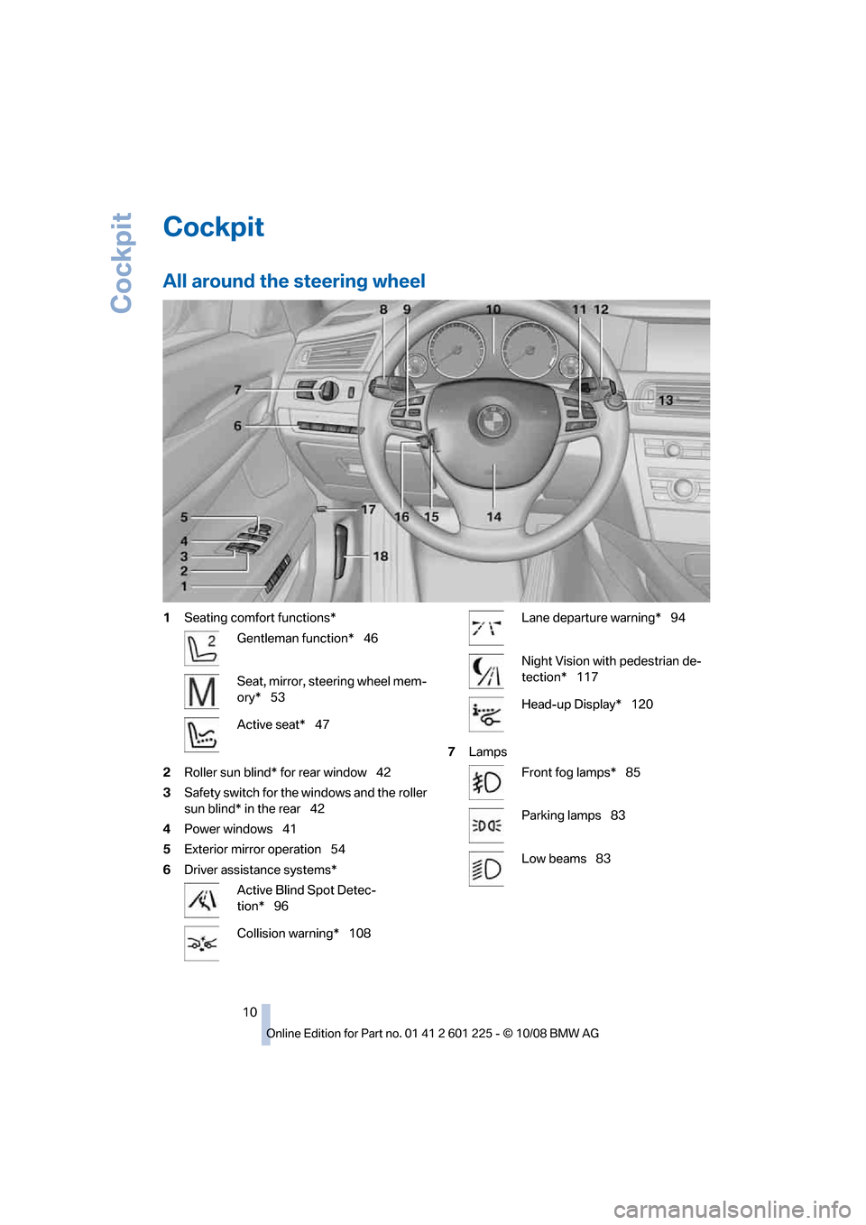 BMW 750I 2009 F01 Owners Manual �$�P�D�L�Q�J�U
�"�M�M��B�S�P�V�O�E��U�I�F��T�U�F�F�S�J�O�H��X�I�F�F�M
��4�F�B�U�J�O�H��D�P�N�G�P�S�U��G�V�O�D�U�J�P�O�T�
�(�F�O�U�M�F�N�B�O��G�V�O�D�U�J�P�O�\_��
�4�F�B�U�
��N�J�S�S�P�S