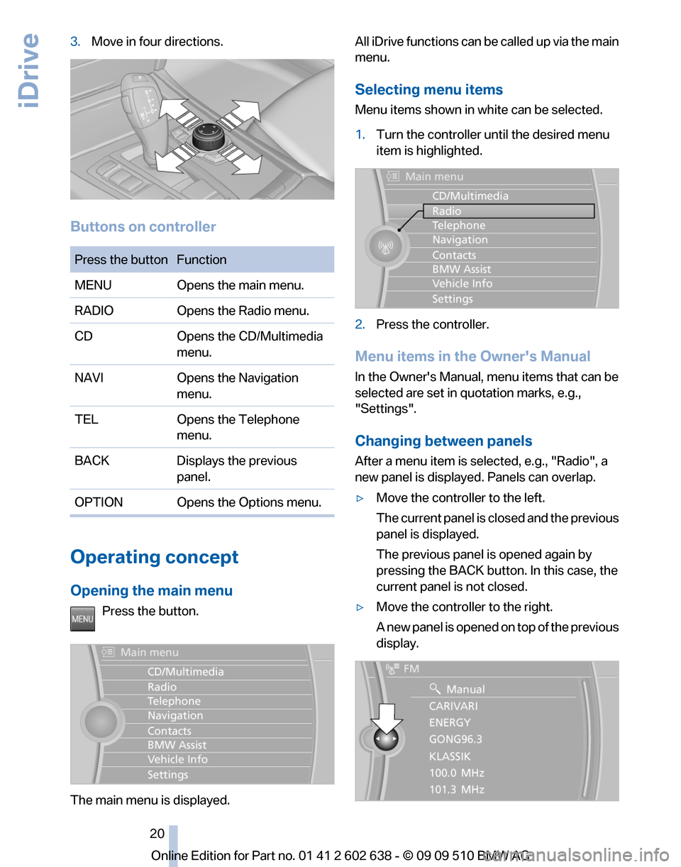 BMW 760I 2010 F01 Owners Manual 