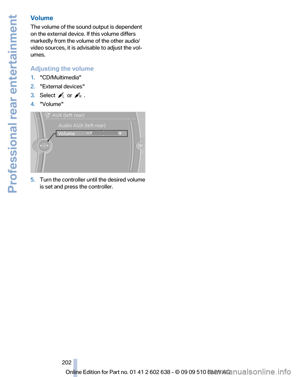 BMW 760I 2010 F01 Owners Manual 
