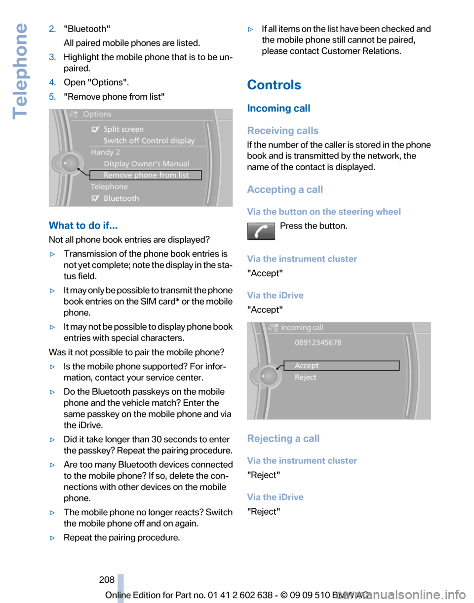 BMW 760I 2010 F01 Owners Manual 
