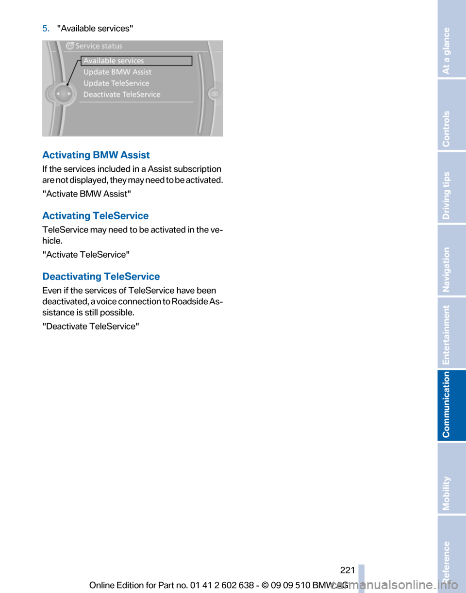 BMW 760I 2010 F01 Owners Manual 