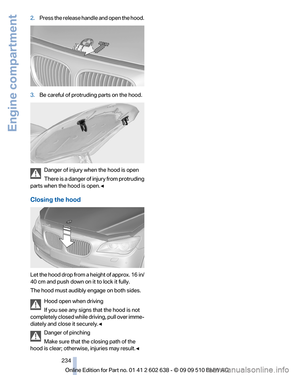 BMW 760I 2010 F01 Owners Manual 