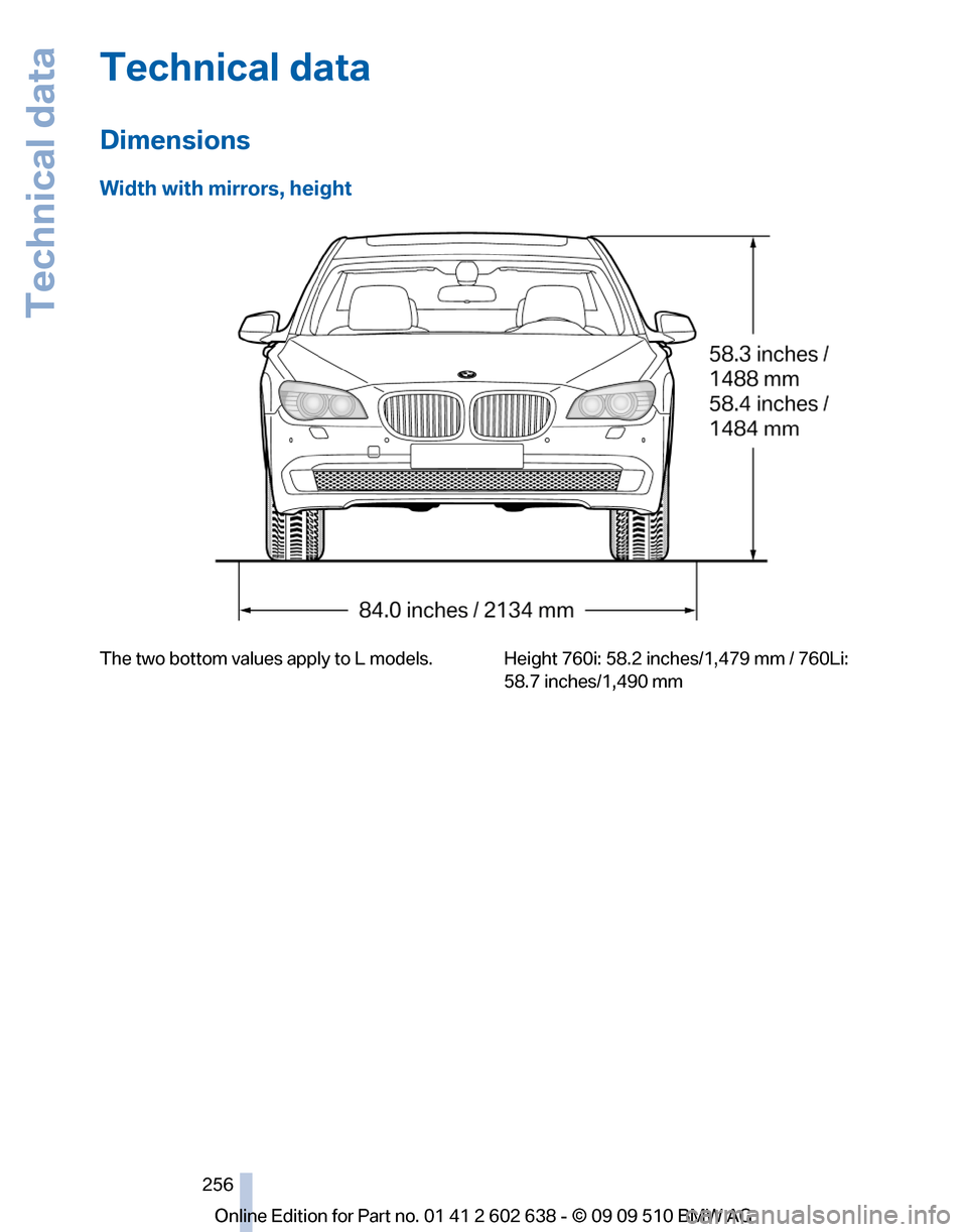 BMW 760I 2010 F01 Owners Manual 