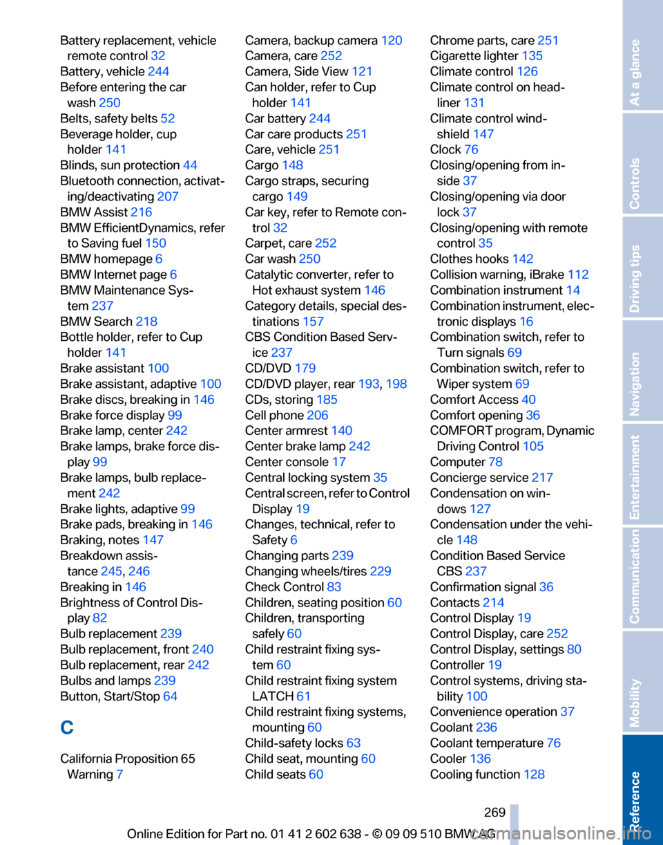 BMW 760I 2010 F01 Owners Manual 