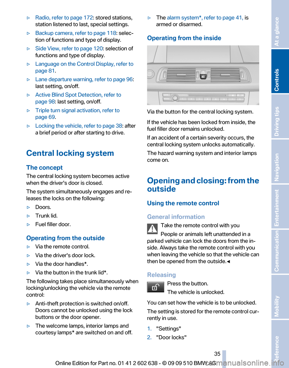 BMW 760I 2010 F01 Owners Manual 