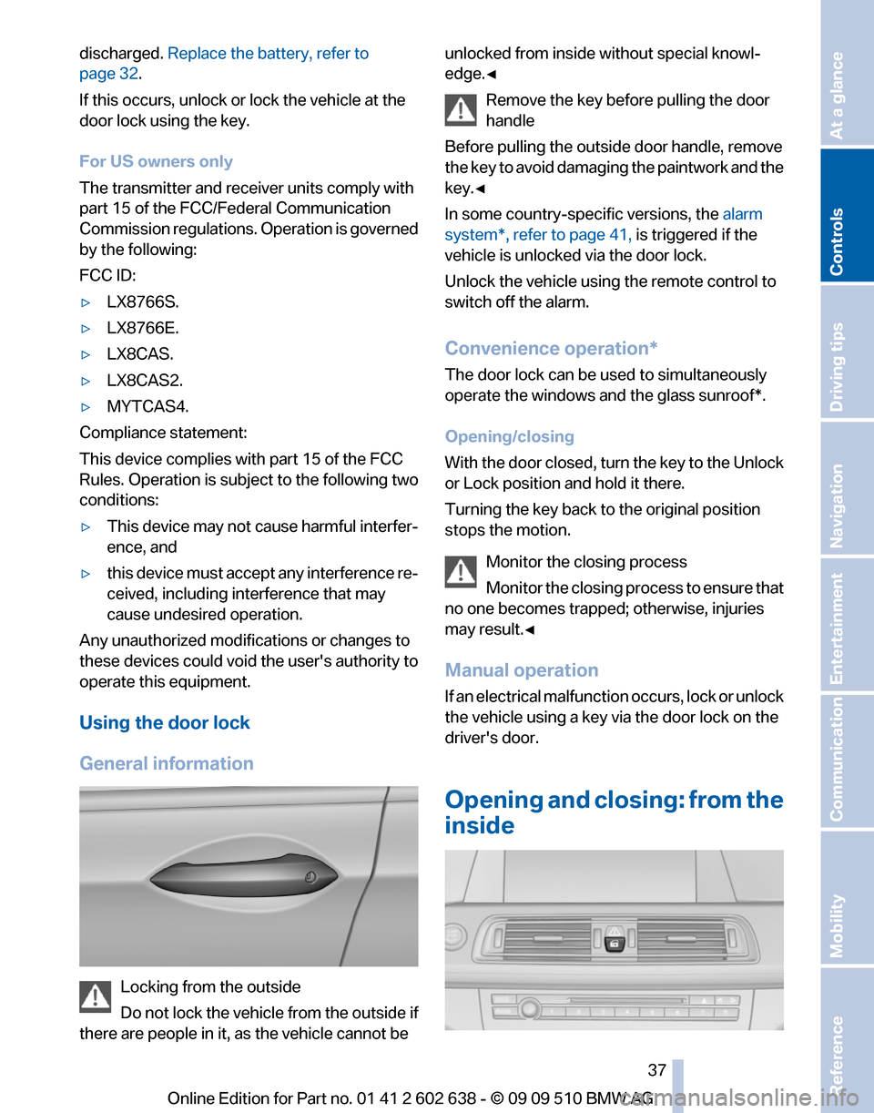 BMW 760I 2010 F01 Owners Manual 