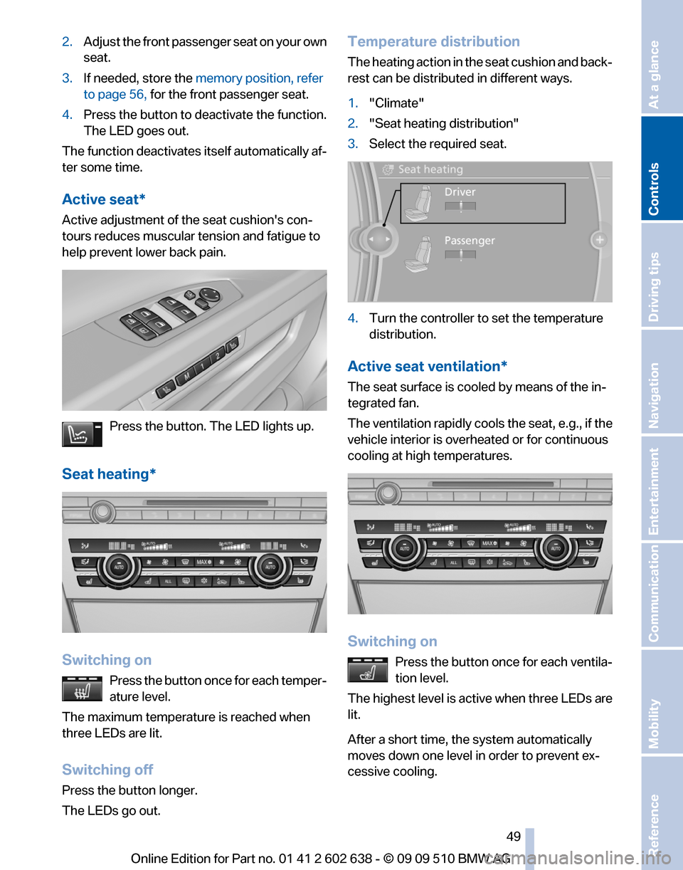 BMW 760I 2010 F01 Owners Manual 