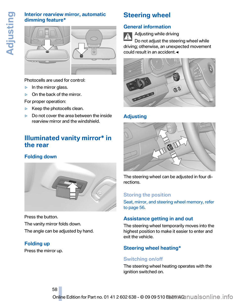 BMW 760I 2010 F01 Owners Manual 