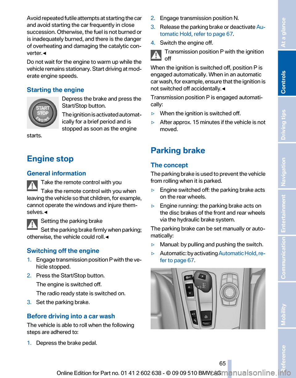 BMW 760I 2010 F01 Owners Manual 