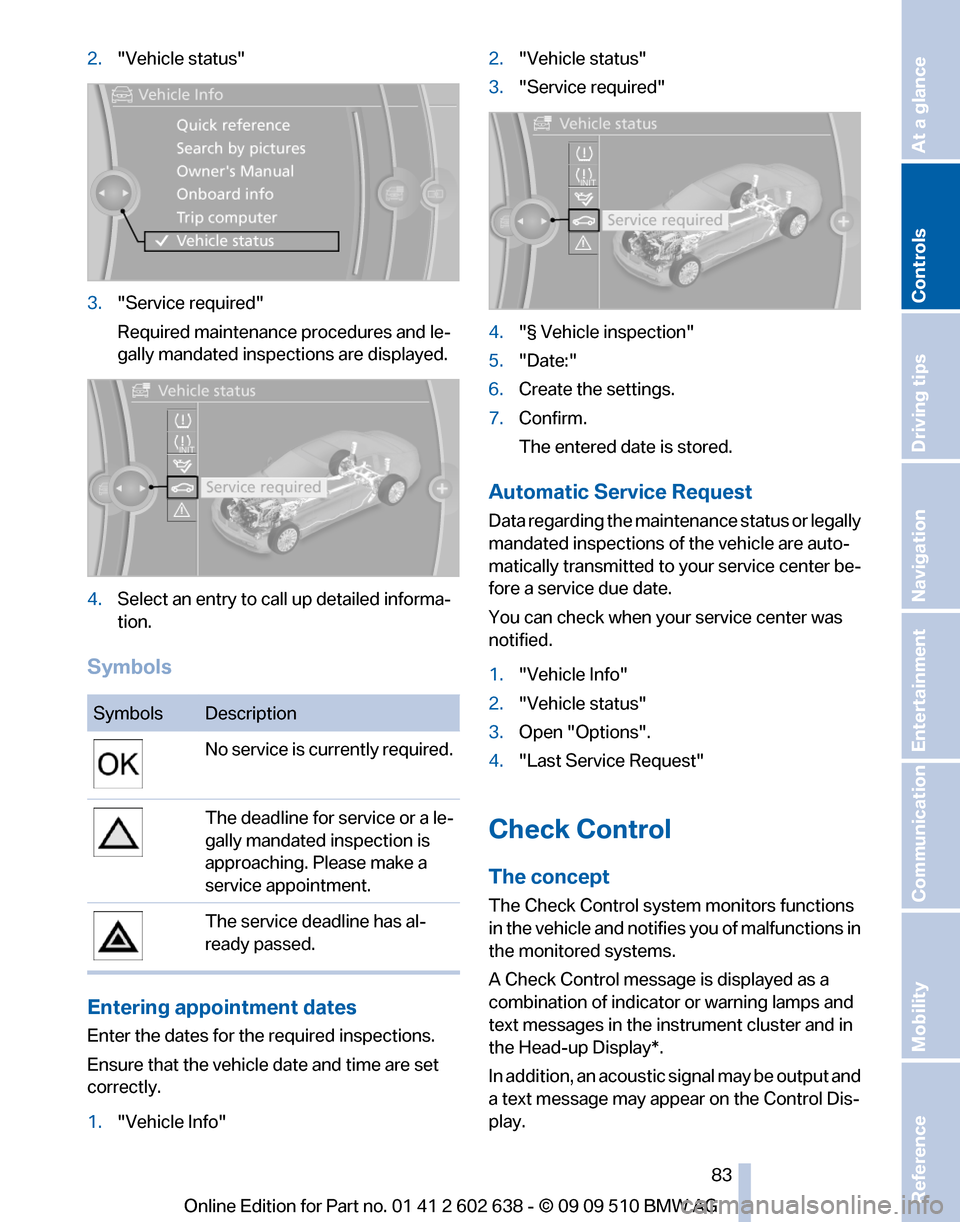 BMW 760I 2010 F01 Owners Manual 