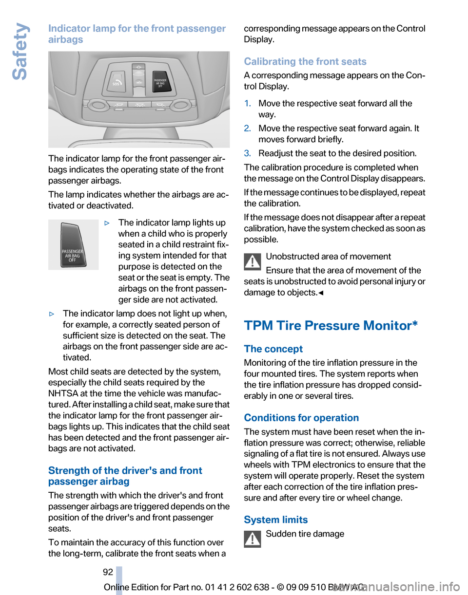 BMW 760I 2010 F01 Owners Manual 