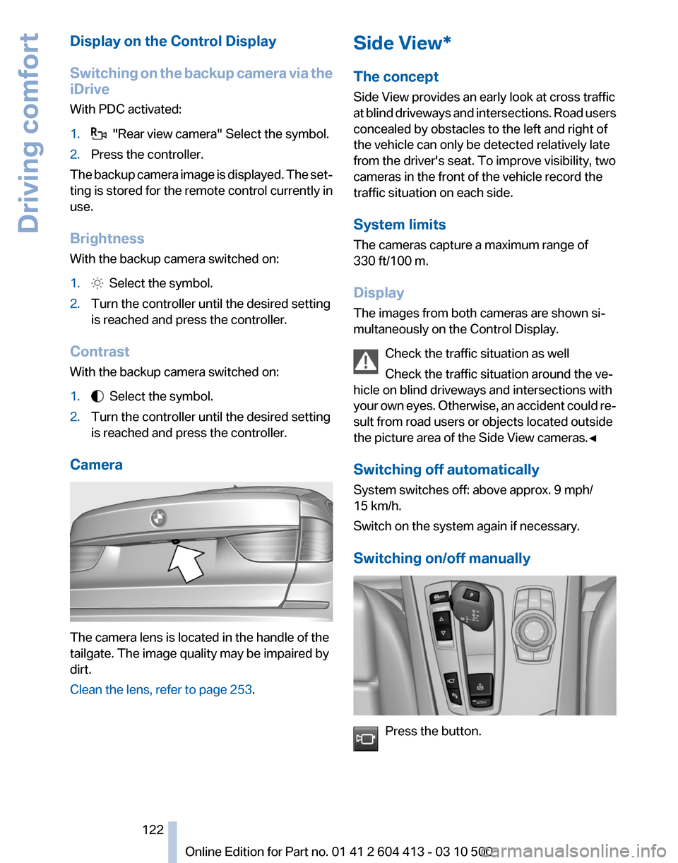 BMW 550I GT 2010 F07 Owners Manual 
