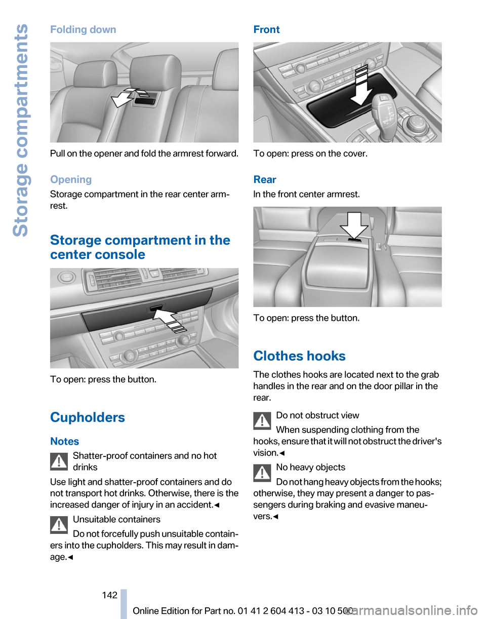 BMW 550I GT 2010 F07 Owners Manual 