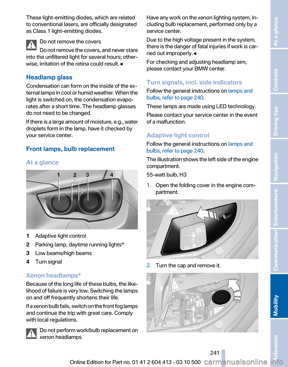 BMW 550I GT 2010 F07 Owners Manual 