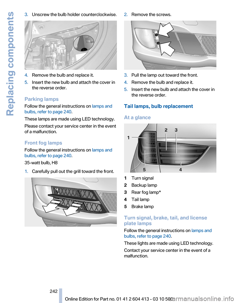 BMW 550I GT 2010 F07 Owners Manual 