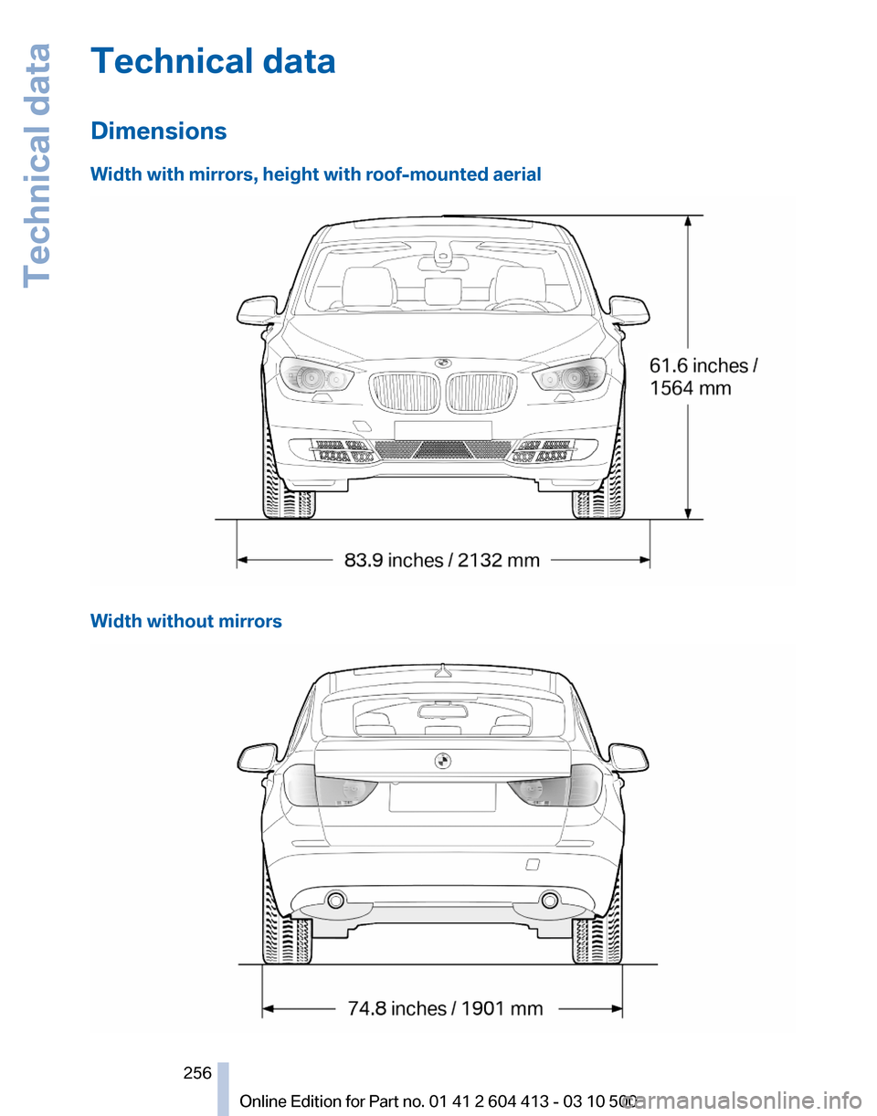 BMW 550I GT 2010 F07 Owners Manual 