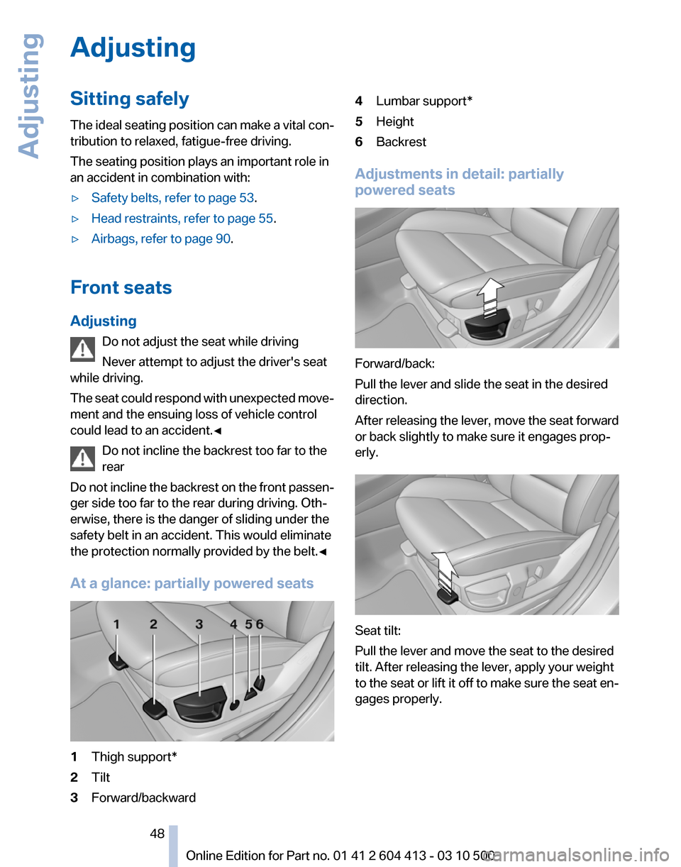 BMW 550I GT 2010 F07 Owners Manual 