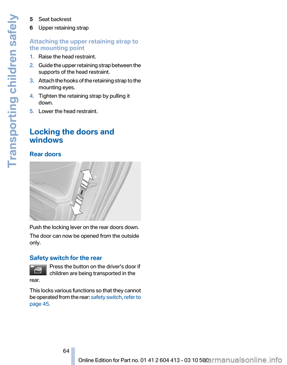 BMW 550I GT 2010 F07 Owners Manual 