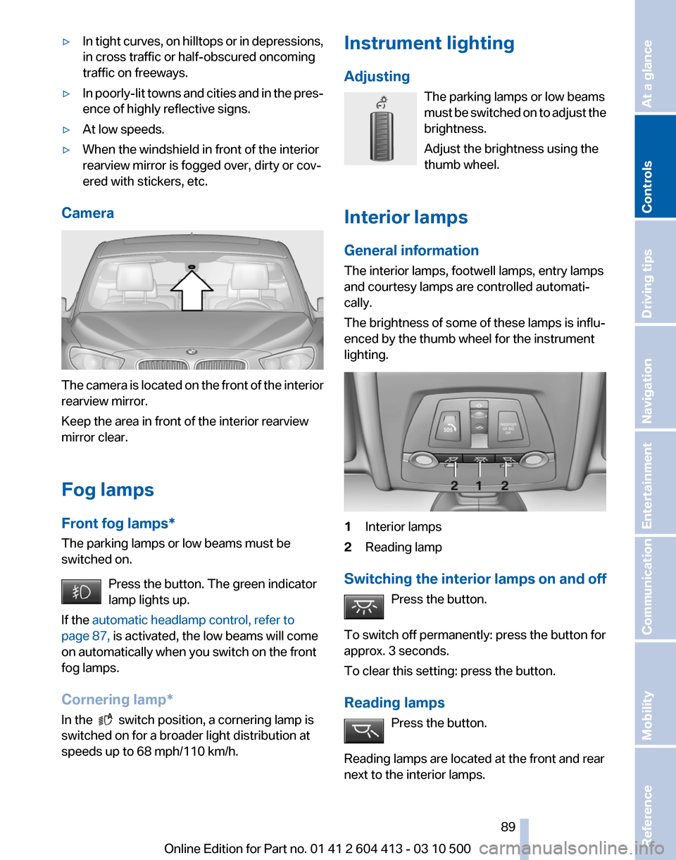 BMW 550I GT 2010 F07 Owners Manual 