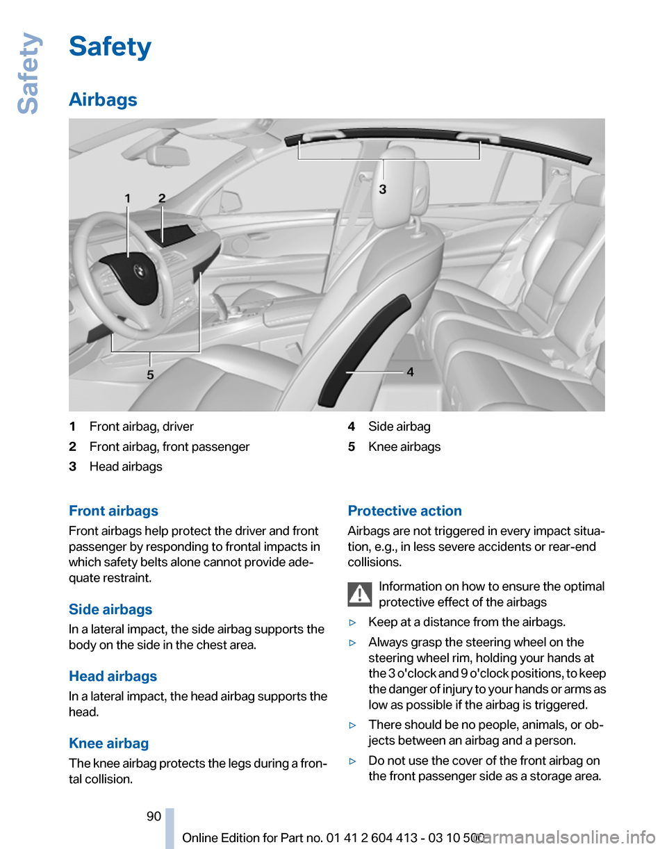 BMW 550I GT 2010 F07 Owners Manual 