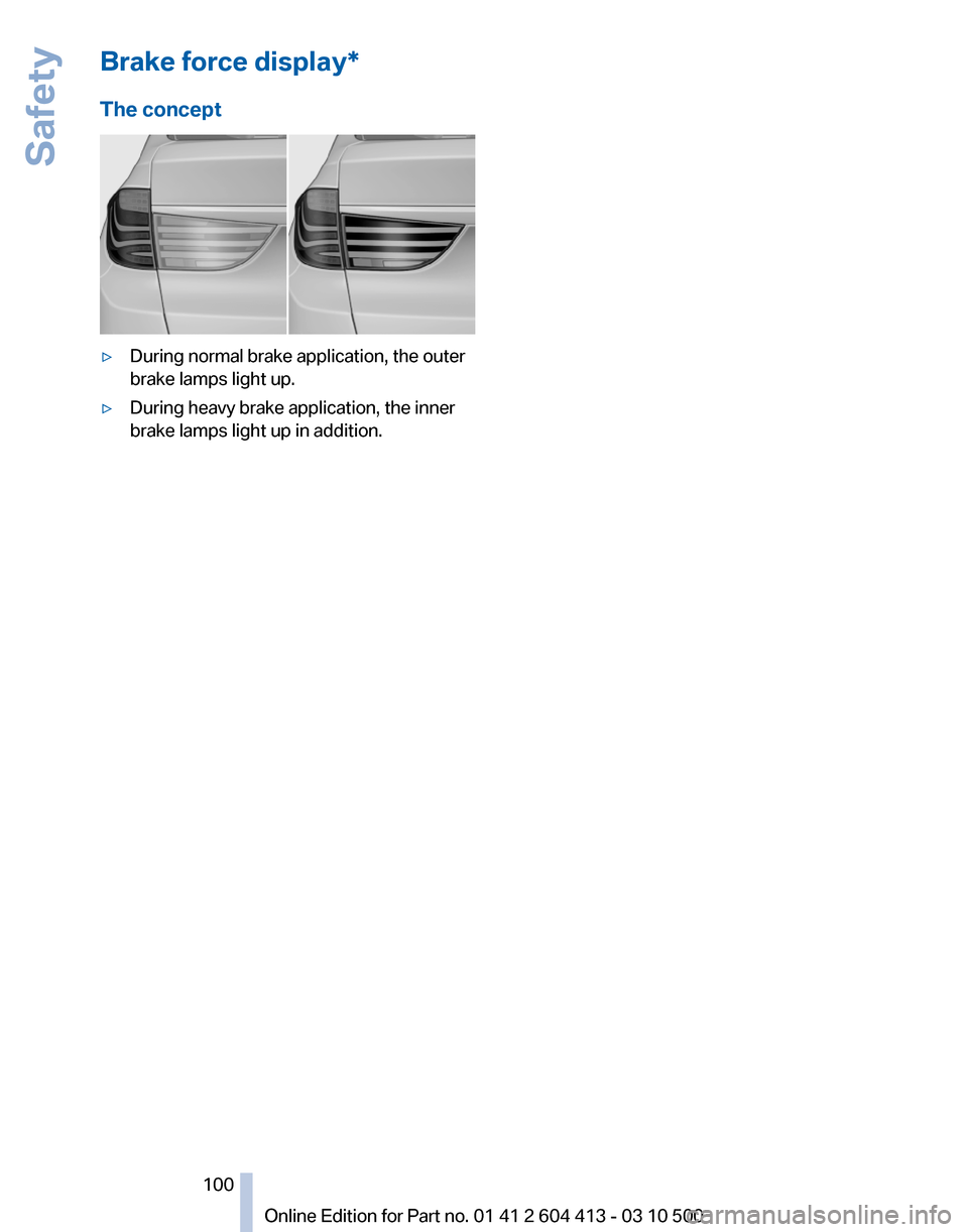 BMW 550I GT 2010 F07 Owners Manual 