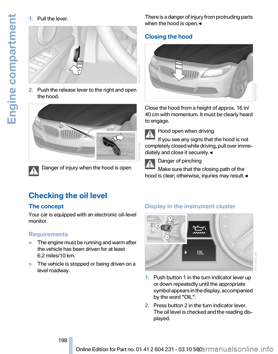 BMW Z4 2011 E89 Owners Manual 