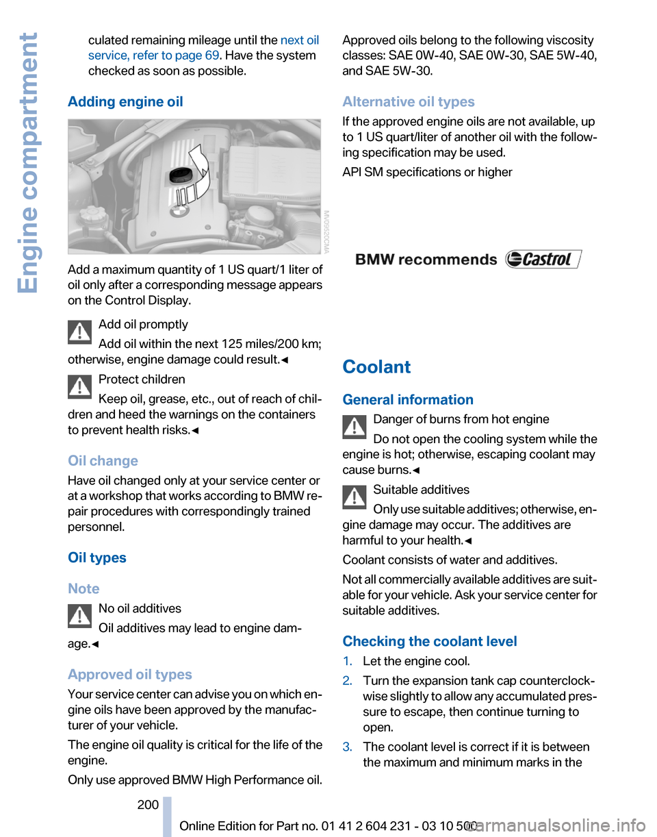 BMW Z4 2011 E89 Owners Manual 