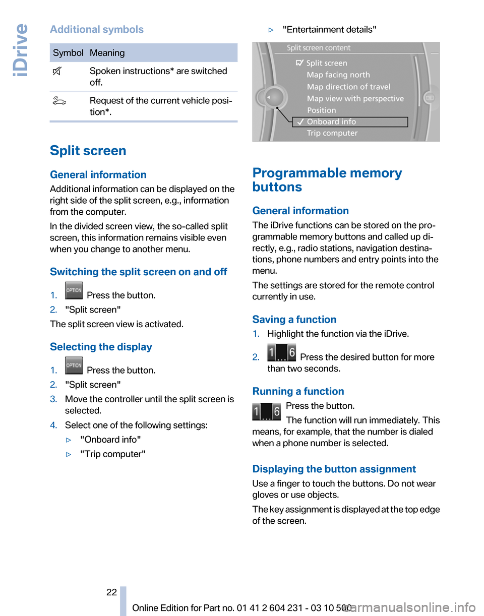 BMW Z4 2011 E89 Owners Manual 