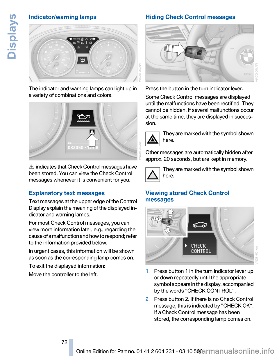 BMW Z4 2011 E89 Owners Manual 