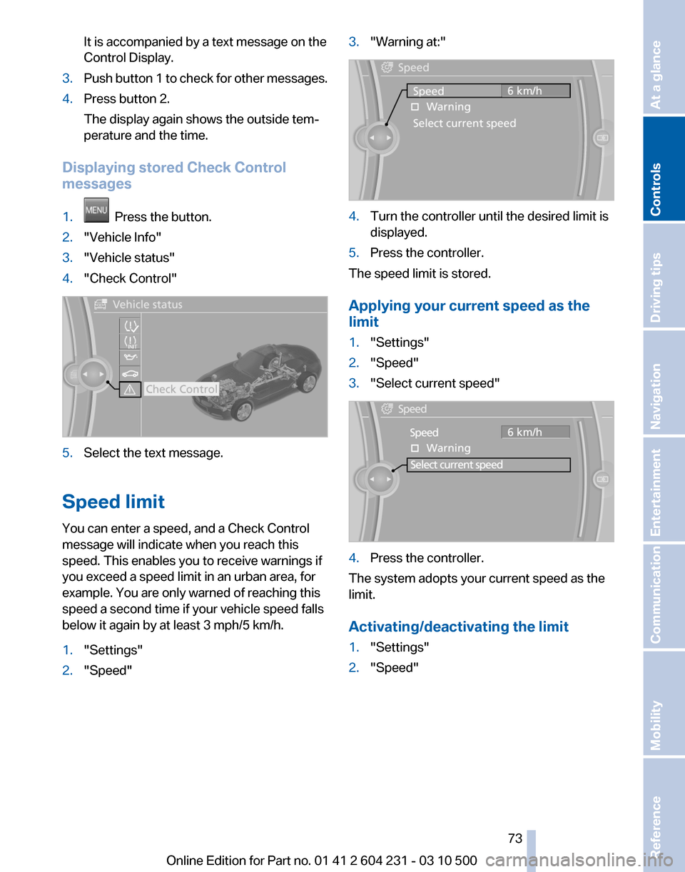 BMW Z4 2011 E89 Owners Manual 