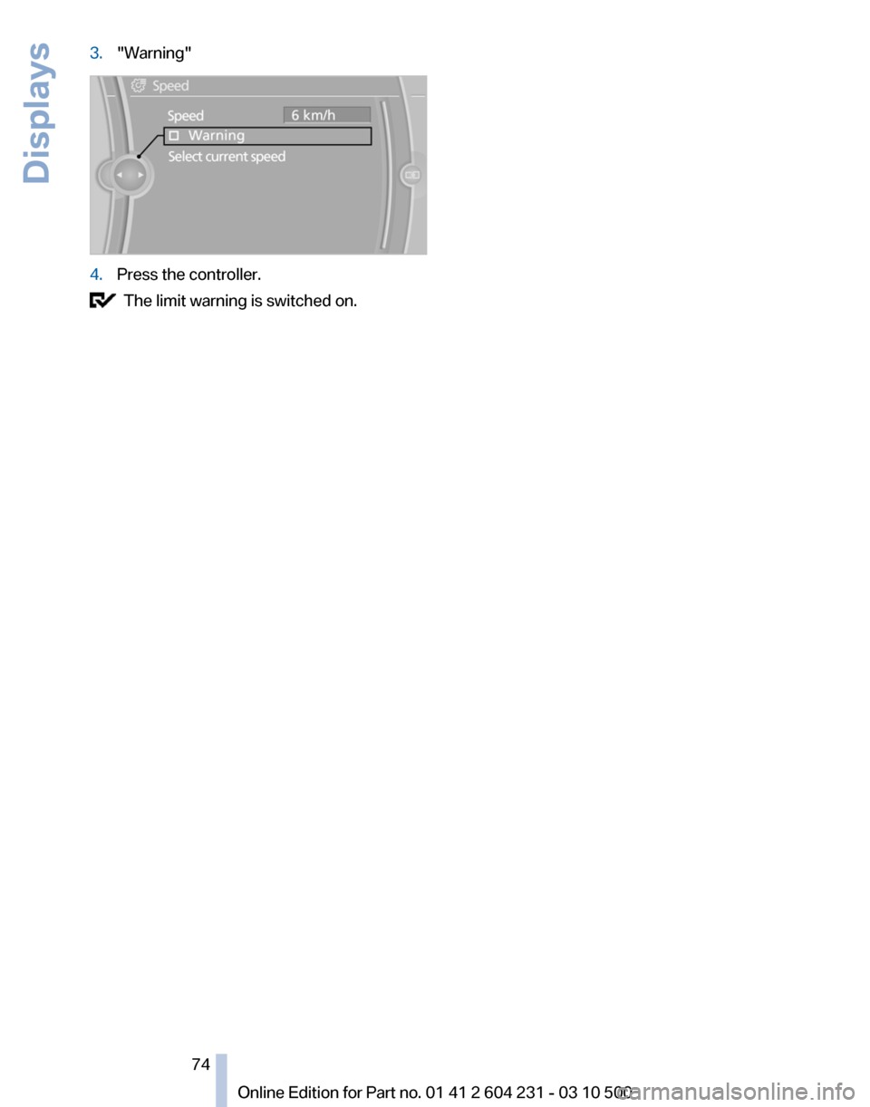 BMW Z4 2011 E89 Owners Manual 