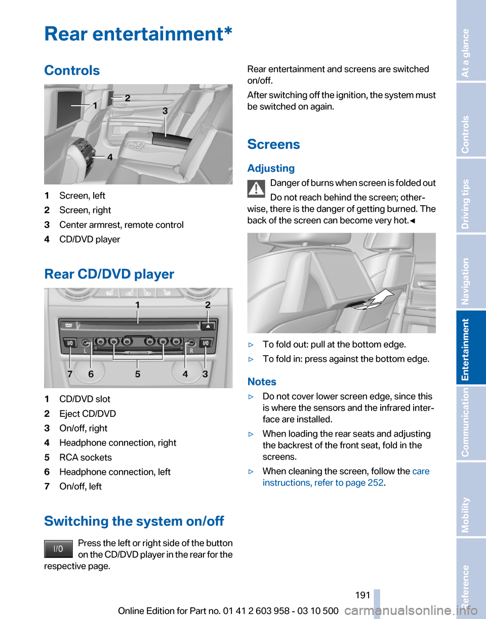 BMW ACTIVE HYBRID 7 2011 F04 Owners Manual 