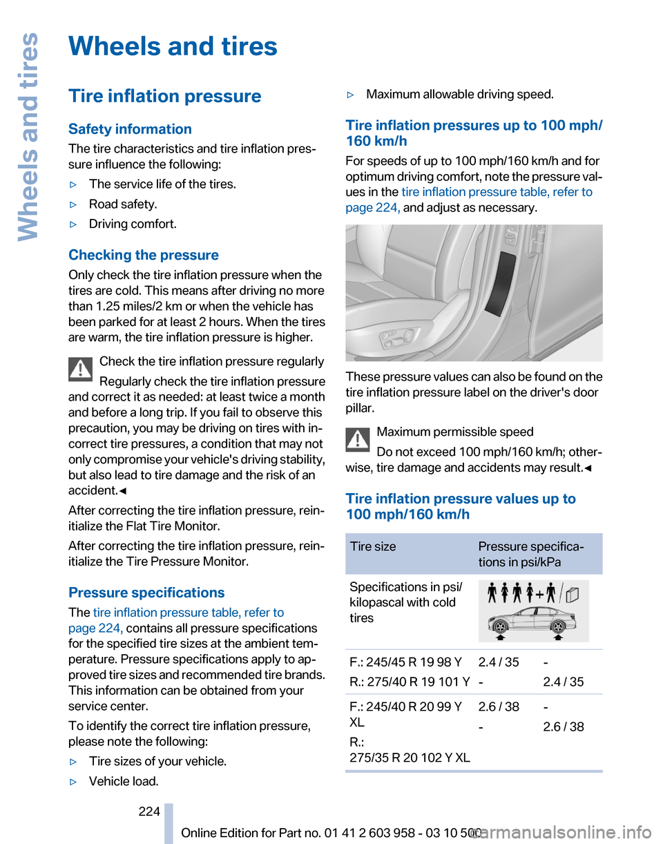 BMW ACTIVE HYBRID 7 2011 F04 Owners Manual 