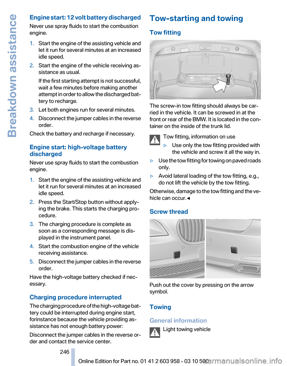 BMW ACTIVE HYBRID 7 2011 F04 Owners Manual 