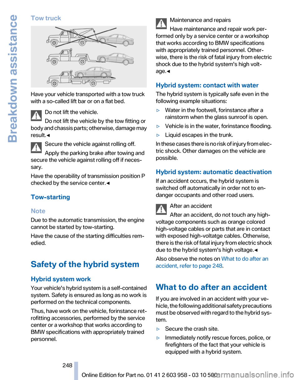 BMW ACTIVE HYBRID 7 2011 F04 Owners Manual 