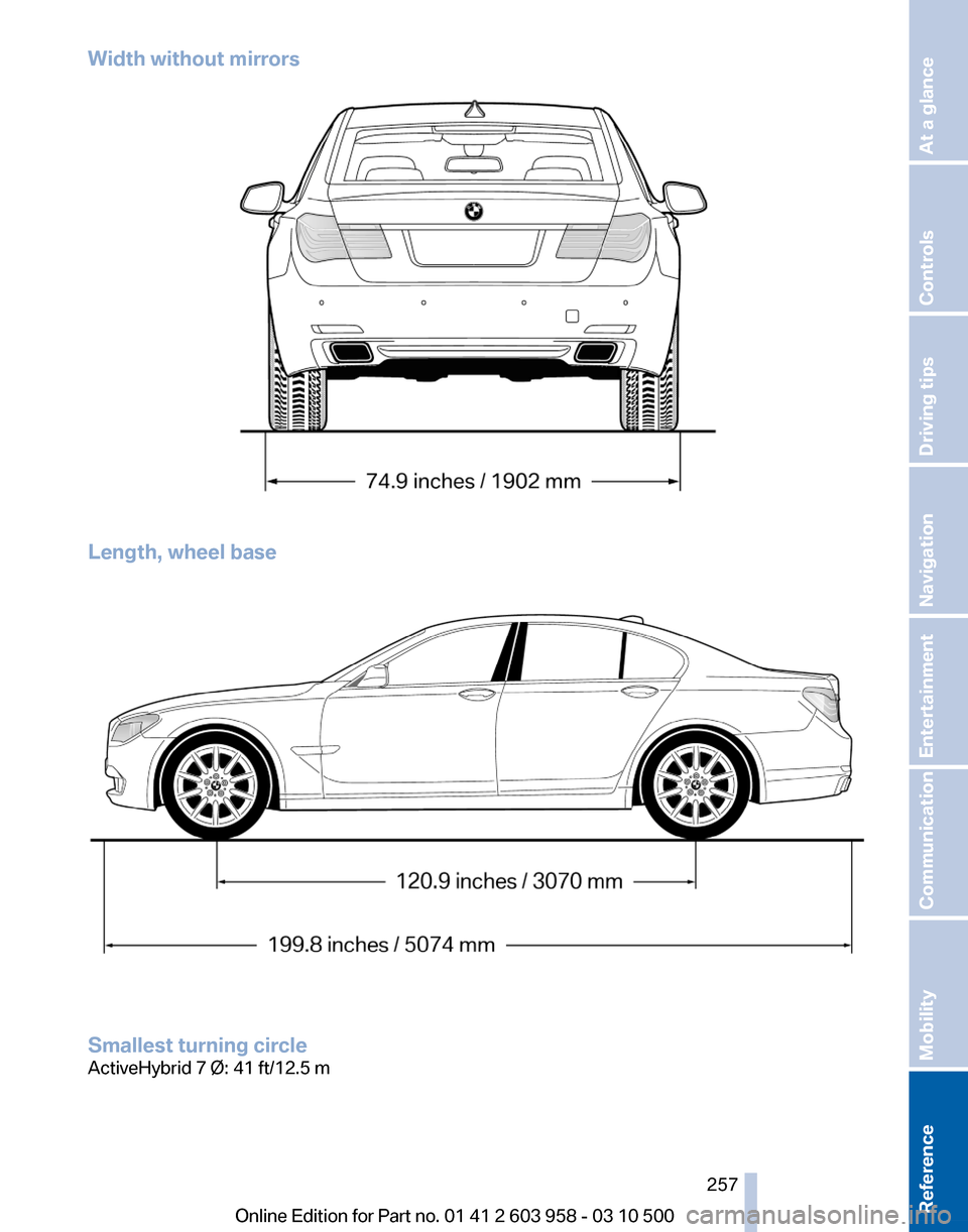 BMW ACTIVE HYBRID 7 2011 F04 Owners Manual 