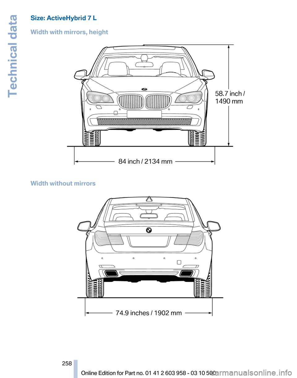 BMW ACTIVE HYBRID 7 2011 F04 Owners Manual 