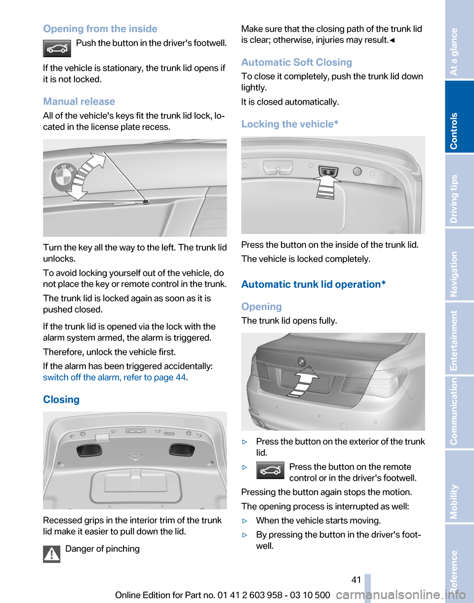 BMW ACTIVE HYBRID 7 2011 F04 Owners Manual 