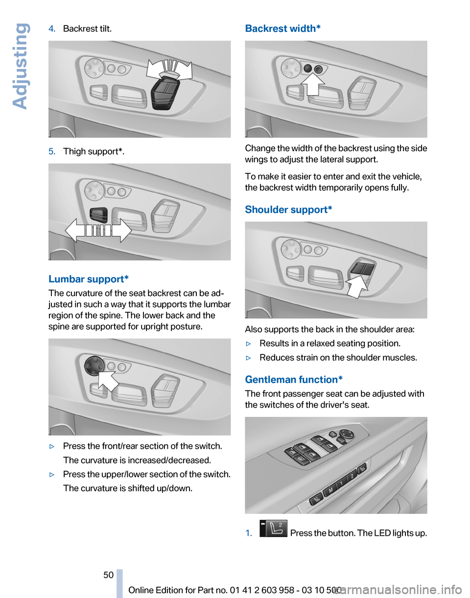 BMW ACTIVE HYBRID 7 2011 F04 Owners Manual 