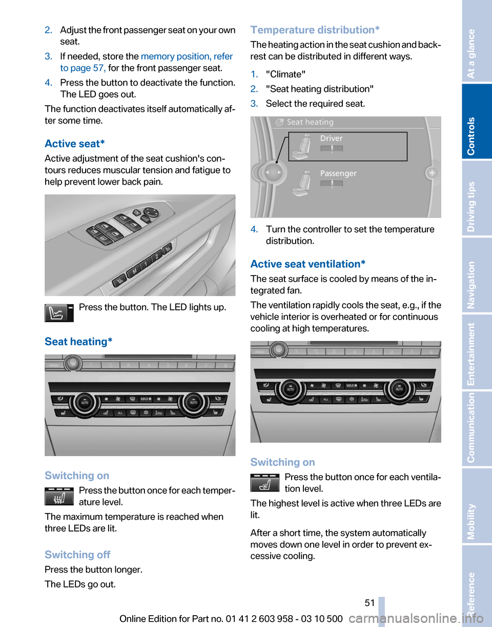 BMW ACTIVE HYBRID 7 2011 F04 Owners Manual 