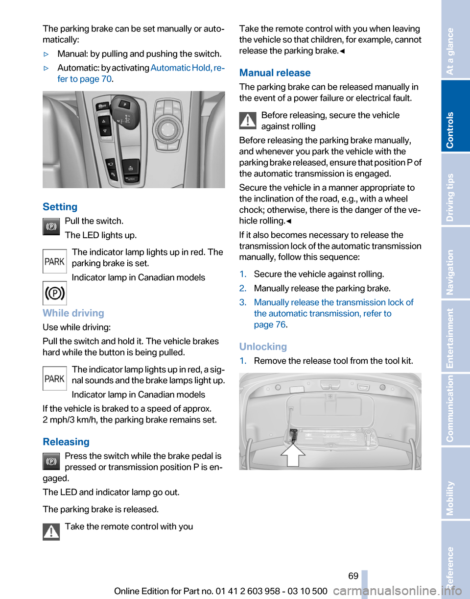 BMW ACTIVE HYBRID 7 2011 F04 Owners Manual 