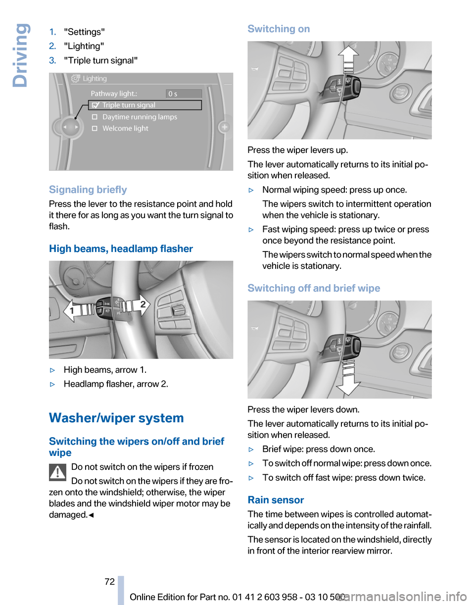 BMW ACTIVE HYBRID 7 2011 F04 Owners Manual 