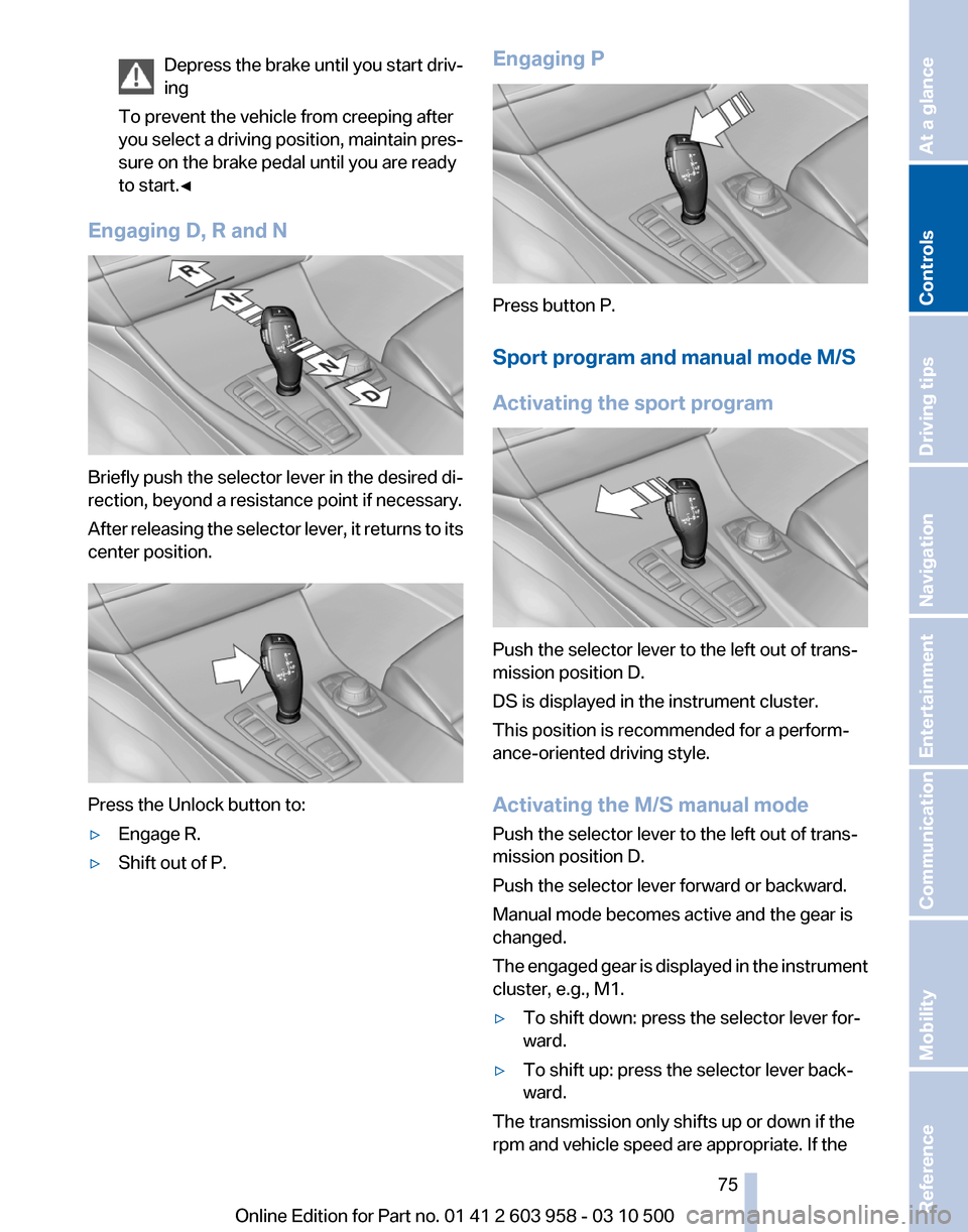 BMW ACTIVE HYBRID 7 2011 F04 Owners Manual 
