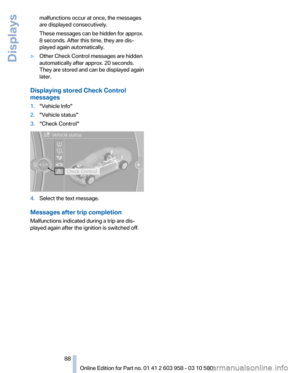 BMW ACTIVE HYBRID 7 2011 F04 Owners Manual 