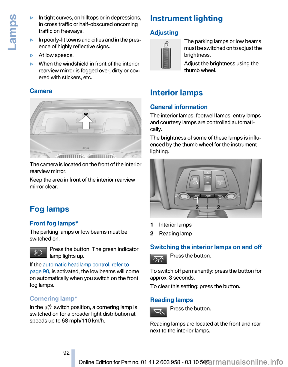 BMW ACTIVE HYBRID 7 2011 F04 Owners Manual 